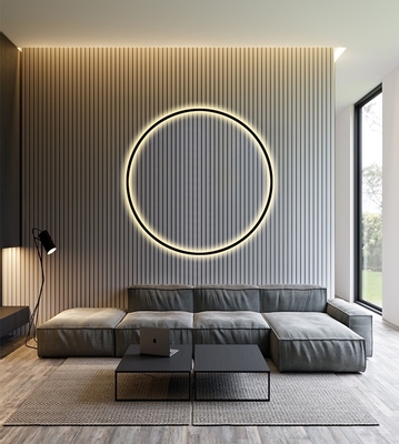 De Achtergrond van de het moderne Eenvoudige Hoofdeindewoonkamer HOOFD van Ring Wall Lamp For Bedroom