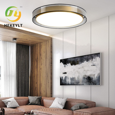 Moderne luxe LED-plafondlicht ijzer of geheel koper cirkelvormig licht