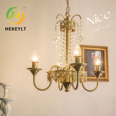 Franse Hof kristal kroonluchter licht luxe slaapkamer villa eetkamer vintage kaars hanger lichten