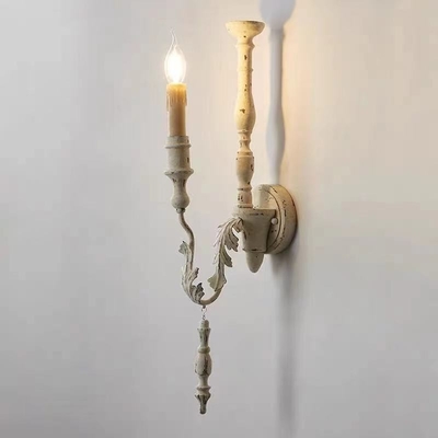 Pastorale retro oud hout kunst wandlamp woonkamer eetkamer slaapkamer gang bruiloft decoratie