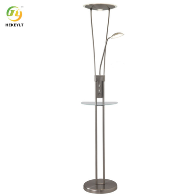 Postmoderne moderne minimalistische metalen LED-lamp Luxe verstelbare dubbelkop leesvloerlamp