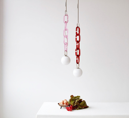 Moderne Nordic Simple Glass Globe Creatieve kroonluchter Voor garderobe Kledingwinkel Eetkamer