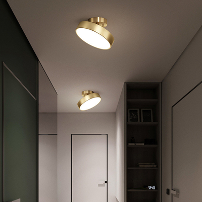JYLIGHTING Koper Nordic slaapkamer plafond licht Moderne eenvoudige led veranda licht
