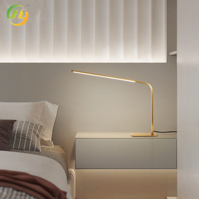 JYLIGHTING Moderne minimalistische luxe metaal koper LED studie leeslampen oogbescherming lamp bedlamp nachtlicht