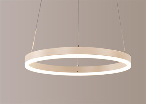 Het Acrylaluminium Modern Cirkelring chandelier van het verlichtingsgebied 25m2