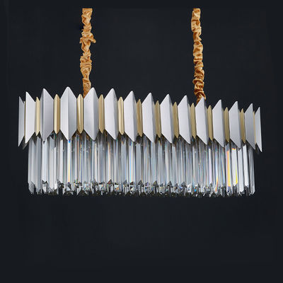 Luxelengte 90cm Crystal Pendant Chandelier For Dining-Zaal