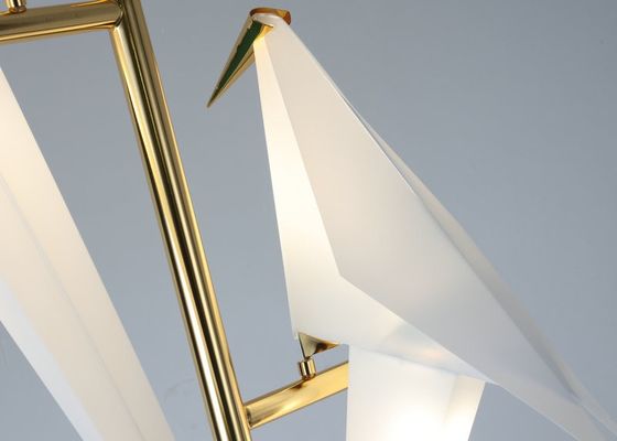 Knopschakelaar Noords Art Unique Paper Cranes Birds Rose Gold Bedside Table Lamp