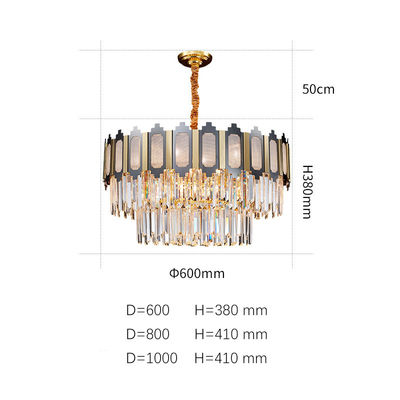 de nieuwe Verlichting die van de het Kristal pices Kroonluchter van de ontwerpkroonluchter Moderne van de LEIDENE de Tegenhangerlamp hangen Plafond Lichte Inrichting