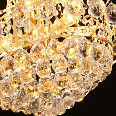 De luxueuze Regendruppel leidde Moderne Tegenhanger Licht AC265V Geleid Crystal Chandelier