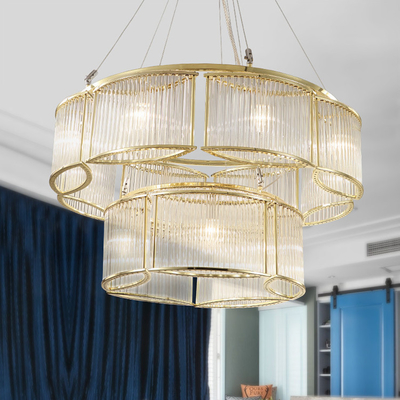 110lm/W hoteltrap E14 Crystal Pendant Light Height 600mm