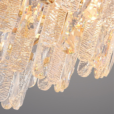 Binnenglans Modern Crystal Pendant Light Dia 80cm voor Woonkamer