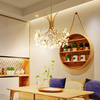 Moderne Crystal Pendant Light Living Room-Decoratie