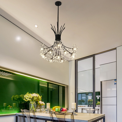 Moderne Crystal Pendant Light Living Room-Decoratie